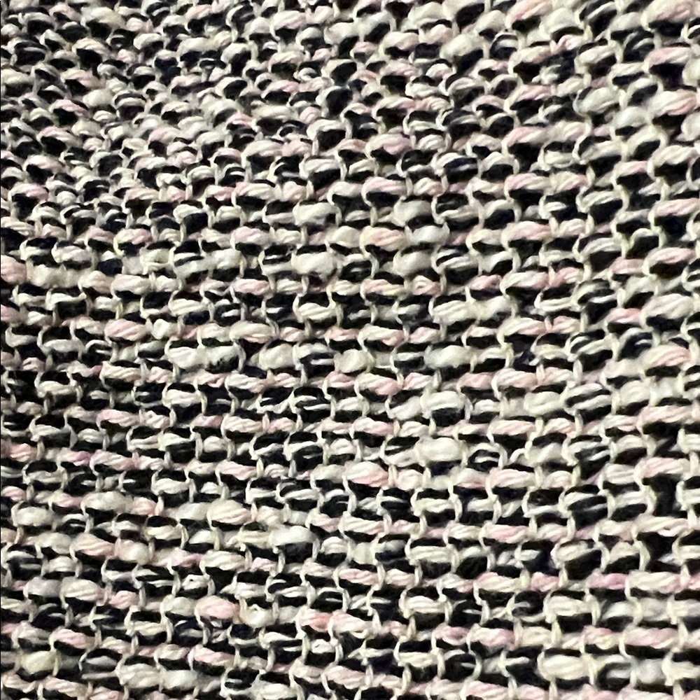 Rebecca Taylor Cap Sleeve fitted shift Dress black white pink confetti tweed EUC - Picture 2 of 8